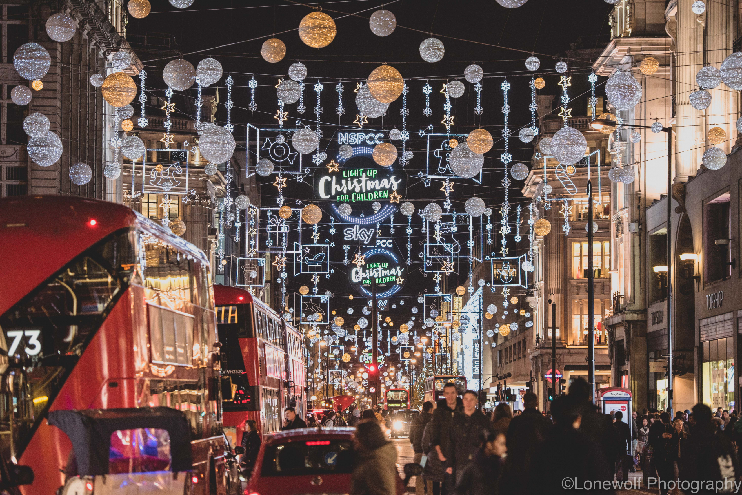 Christmas lights oxford circus